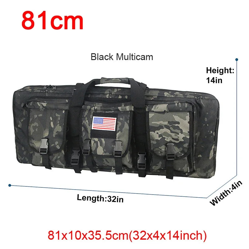 81 97 106 122cm Tactical Gun Bag Double Rifle Case  Molle Rifle Bag Sniper Airsoft Gun Case Backpack Hunting Gun Holster