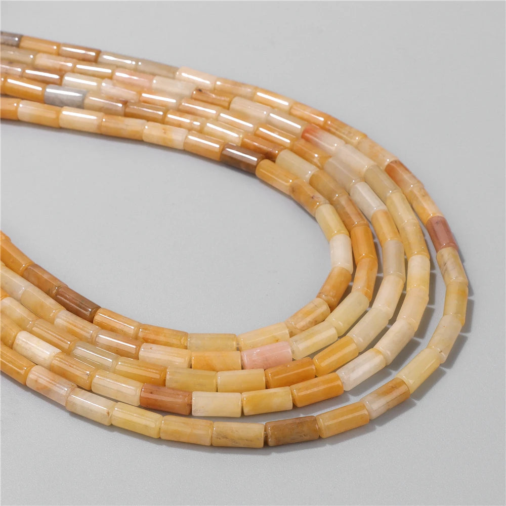 5x9mm Natural Cylinder Column Stone Bead Agat Aventurine Amethyst Jasper Quartz Loose Spacer Beads DIY Necklace Earring Bracelet