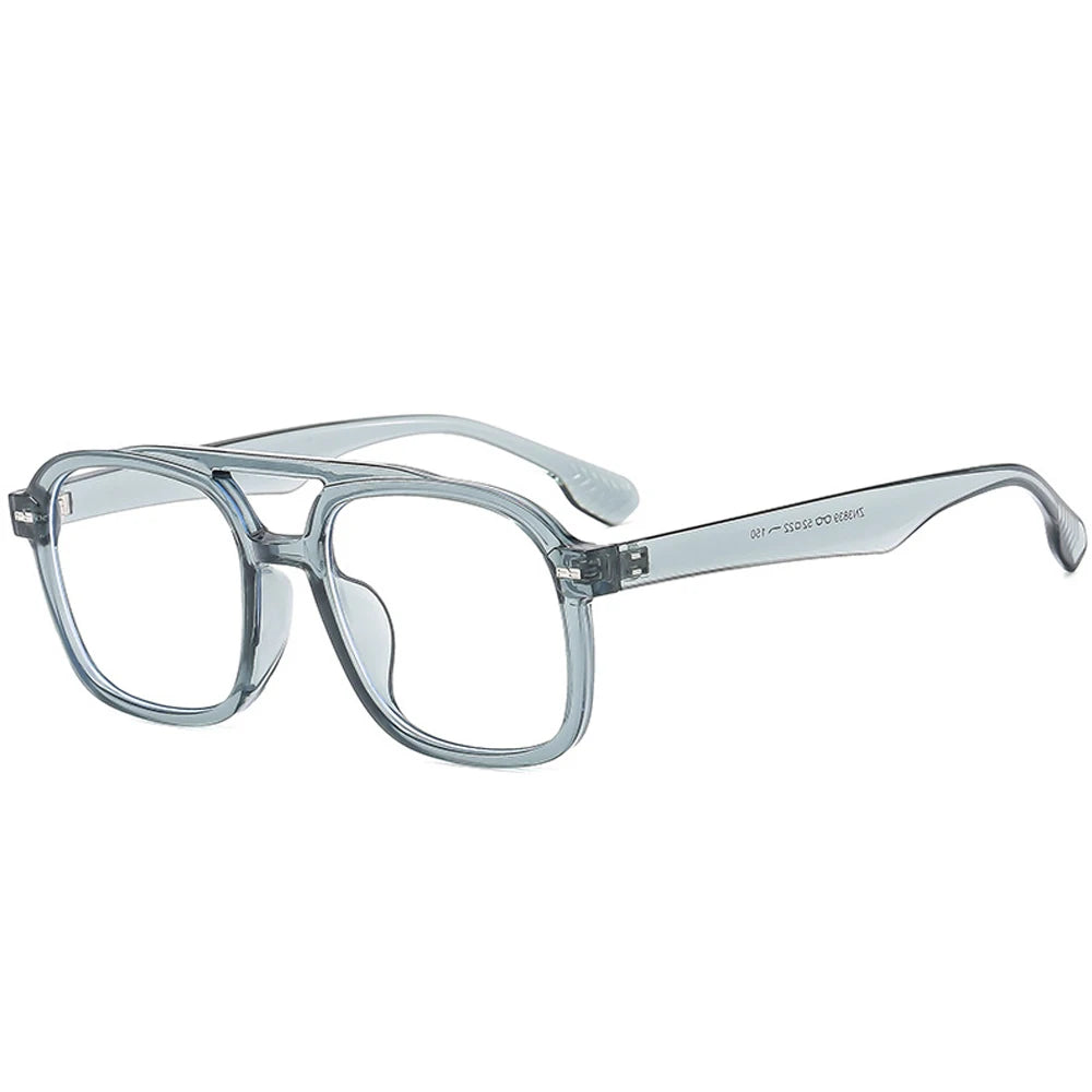 Lunettes de soleil de marque de luxe rétro carrées à double pont pour femmes, mode pilote rivets hommes été extérieur voyage nuances UV400