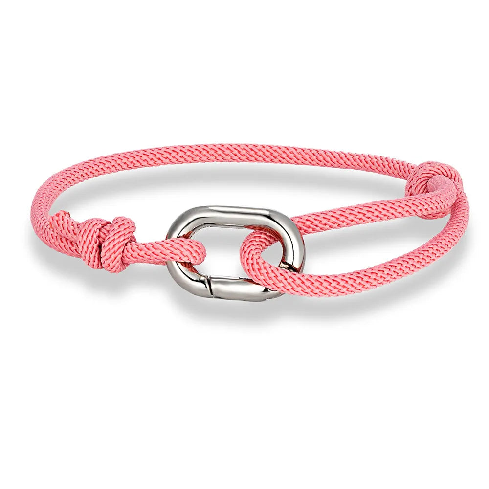 Bracelet MKENDN style nautique pour homme, fin et ajustable, avec fermoir ovale à ressort, idéal pour les surfeurs et les amateurs de bijoux de plage.