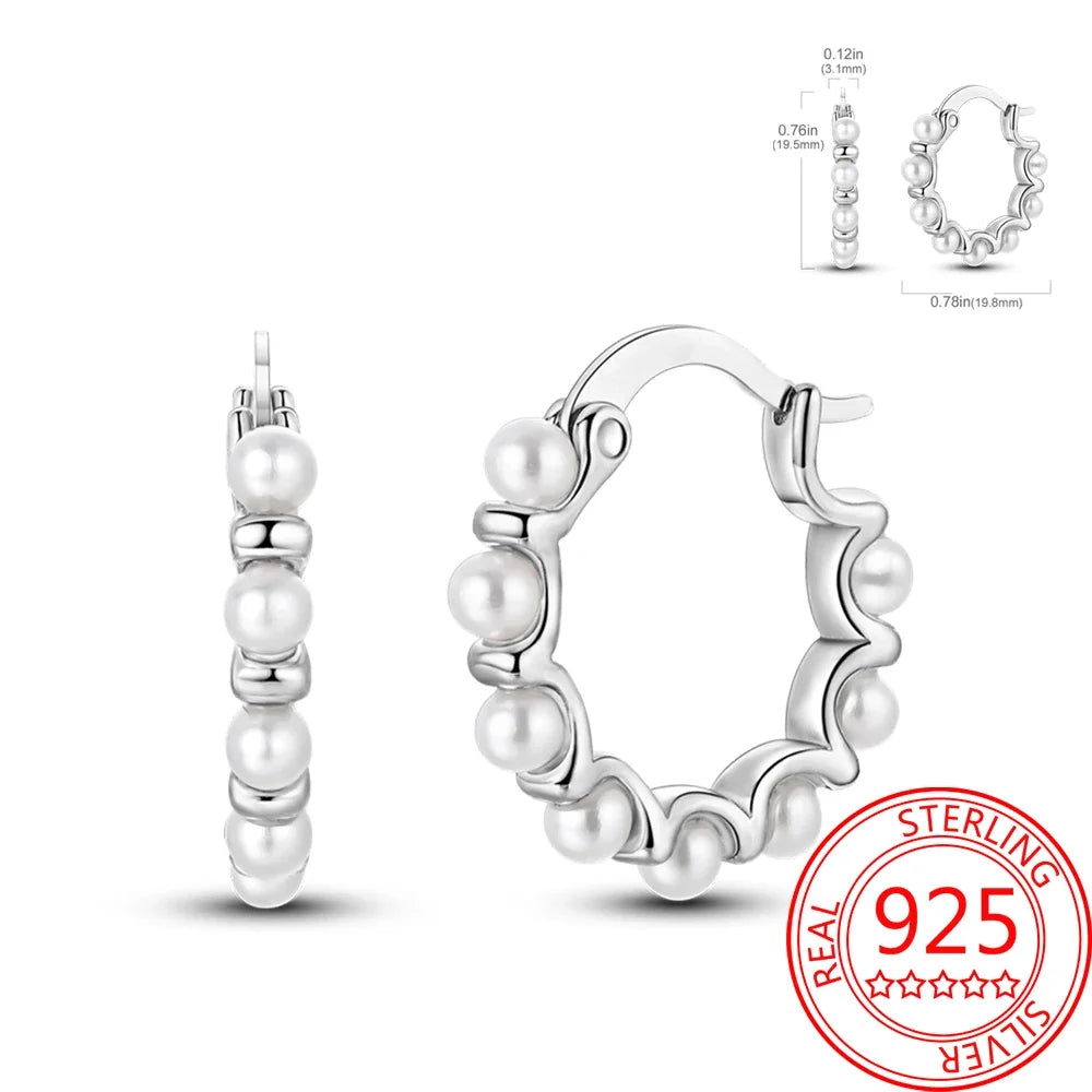 Ear Ring Series 925 Sterling Silver Star Moon Unicorn Tulip Flower Butterfly Bee Geometry Earrings Ladies Pairing with Jewelry