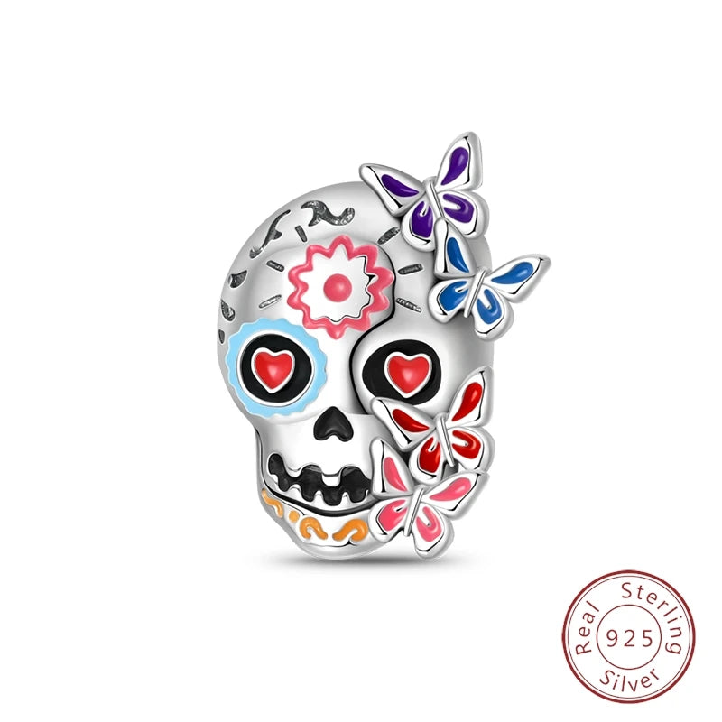 Halloween 925 Sterling Silver Design Charms Beads Pendants Suitable for Original Bracelet DIY Exquisite Making Jewelry