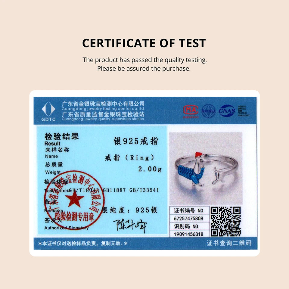 Bamoer 925 Sterling Silber Süßer Weihnachtsring mit Dackelmotiv, offener Ring, verstellbar, farbenfroh, für Damen und Teenager, schönes Weihnachtsgeschenk