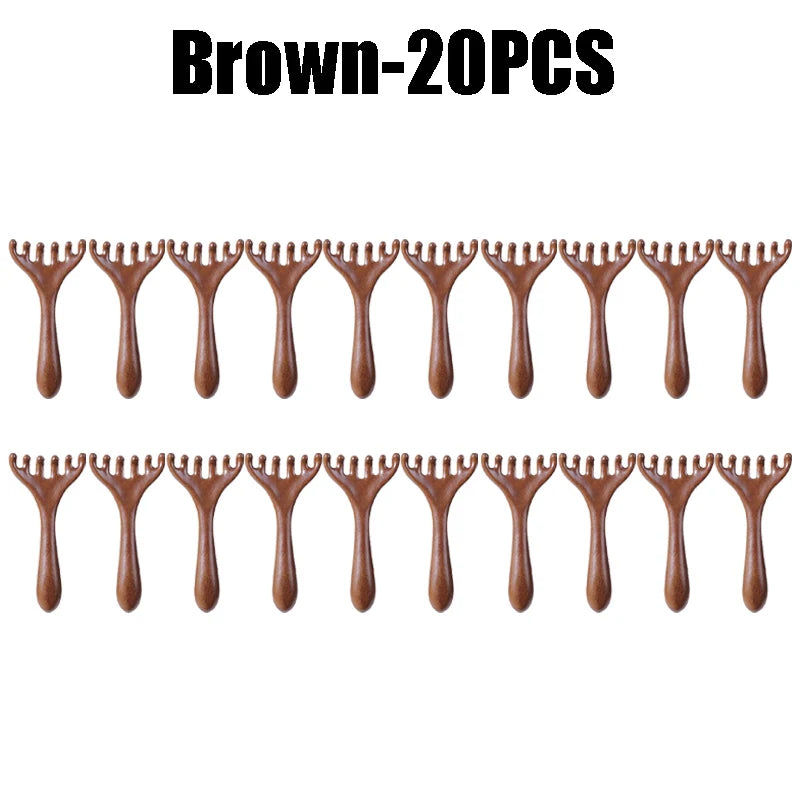 Sandalwood Five Claw Meridian Massage Comb Traditional Chinese Medicine Anti-Hair Loss Head Massage Tool Makeup Essentials