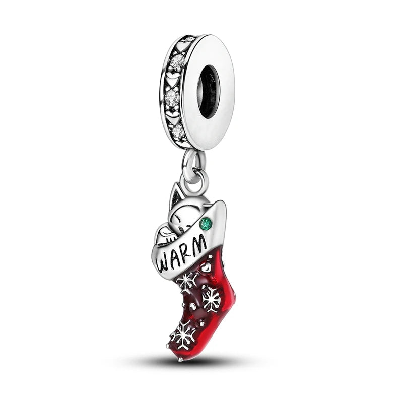 New 925 Sterling Silver Charms Bead Red Cherry Strawberry Love Heart Charm Fit Original Bracelet Pendant DIY Jewelry For Women - Madeinsea©