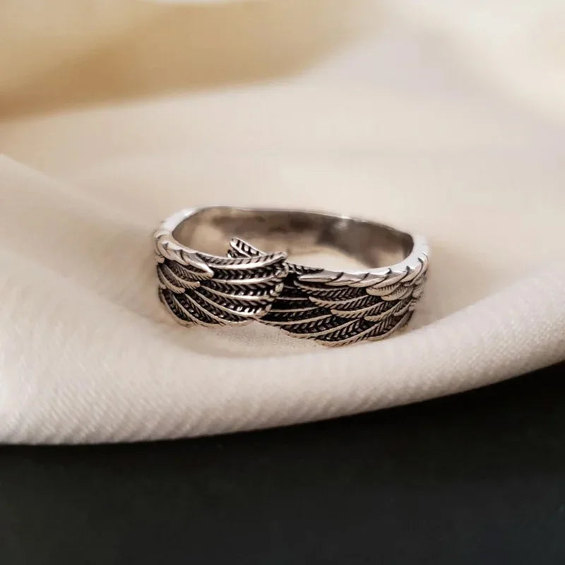 Retro Angel Demon Wings Ring Series For Men Women Punk Gothic Open Ring Creative Unisex Alloy Jewelry Accessories Gift For Lover