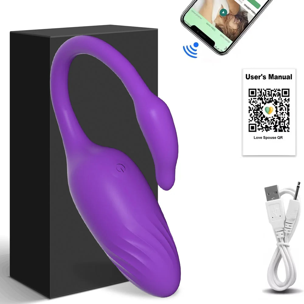 Wireless Bluetooth G Spot Dildo Vibrator for Women APP Remote Control Wear Vibrating Egg Clit Female Vibrating Panties Sex Toys