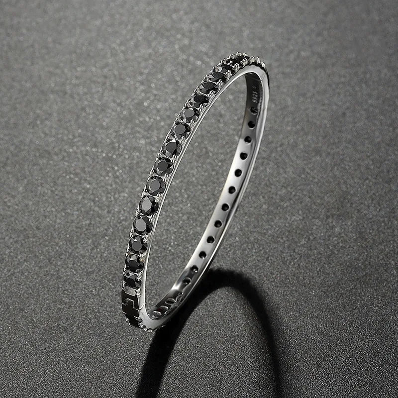 Serenity 4mm D Color Moissanite Bangle For Women S925 Sterling Silver Sparkling Hand Bracelet Plated 18K White Gold Fine Jewelry