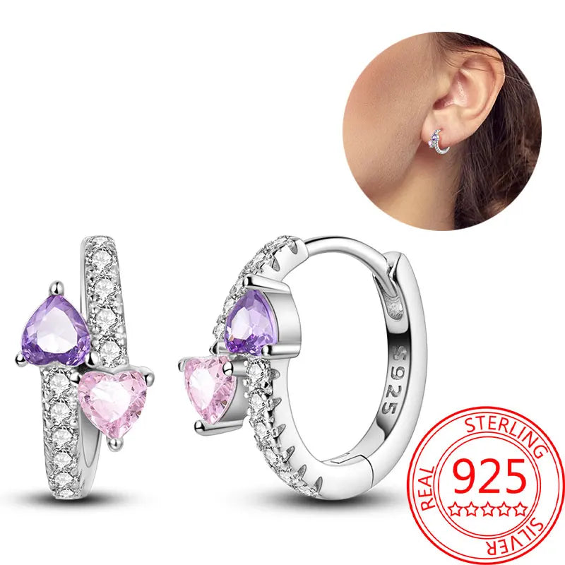 Hot Sale Bee Earrings For Girl Lovely Yellow Black Dancing Bee Happy S925 Hoop Earrings Birthday Gift Silver Jewelry