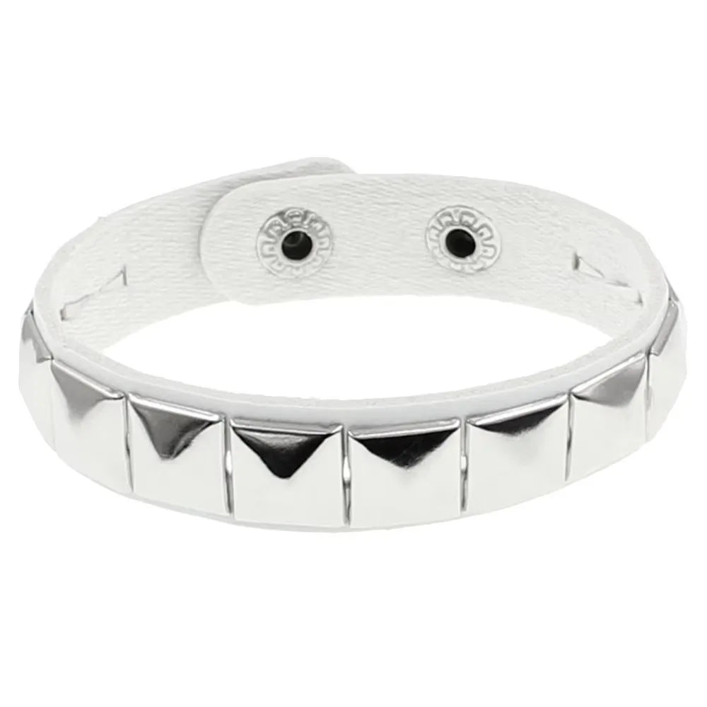 Unique Rivet PU Leather Spiked Studded Bracelet Bangle Gothic Jewelry Rivet Bracelet Punk Cuff Wrap Men Women Metal Wristband - Madeinsea©
