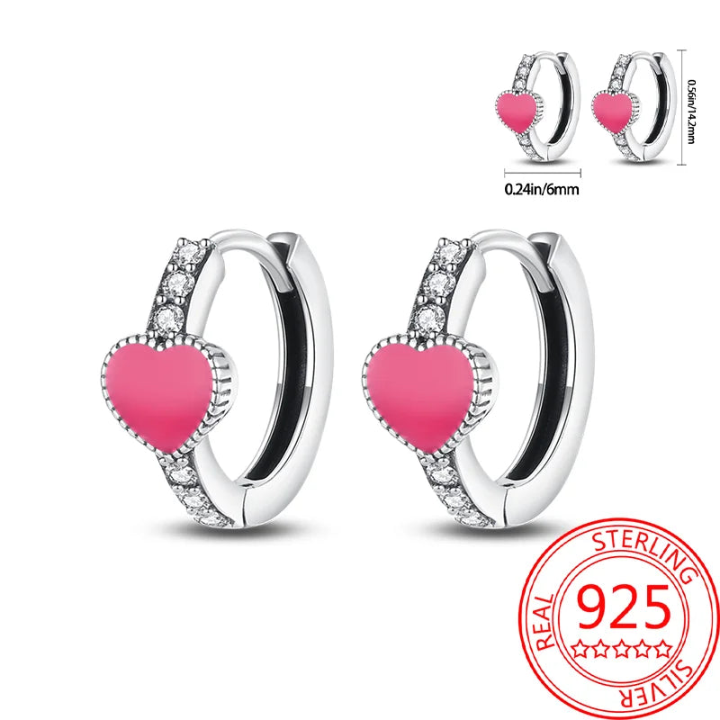 Hot Sale Bee Earrings For Girl Lovely Yellow Black Dancing Bee Happy S925 Hoop Earrings Birthday Gift Silver Jewelry