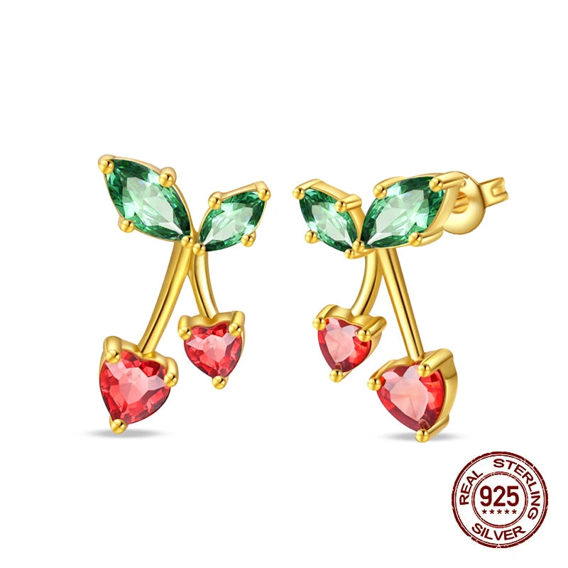 Christmas Series For Womens Earrings 925 Sterling Silver Christmas Bell Flower Apple Earrings Fine Party Wear Jewellery Gift