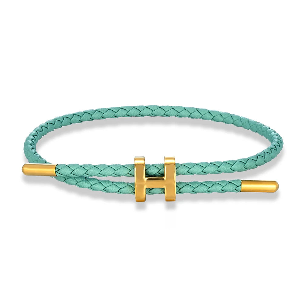 MKENDN Adjustable 3mm Red Braided Leather Bracelet for Men & Women Stainless Steel Jewelry Classic Simple Unisex Couple Gift