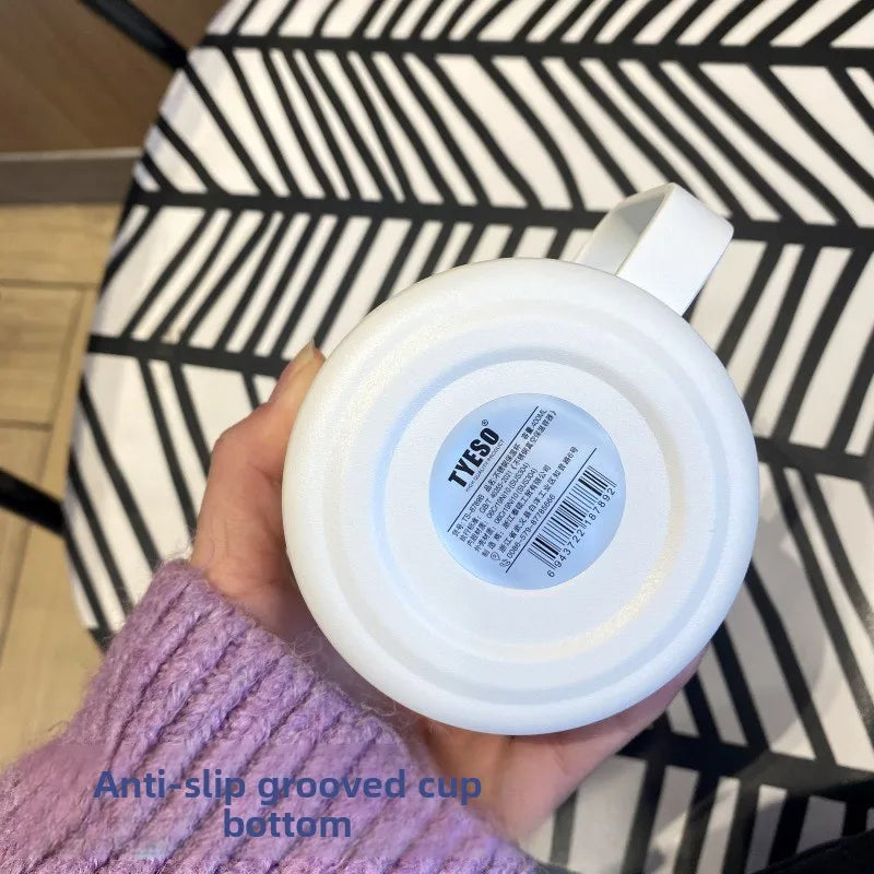 Tyeso 400ML Stainless Steel with Lid Insulated Coffee Cup for Office Home Water Bottle Office Home Portable Thermal Tea Mug