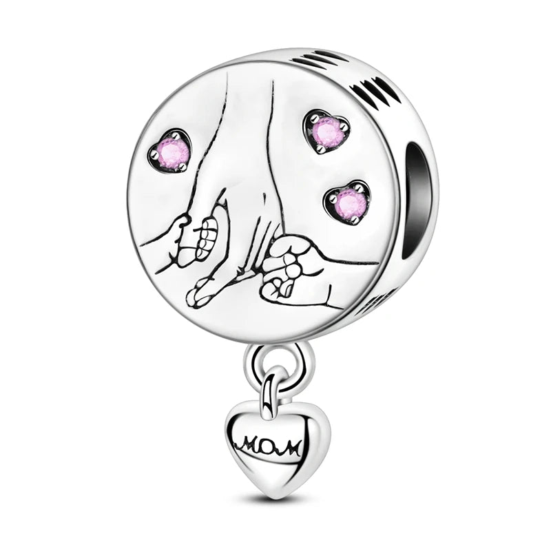 Hot Sale Charms Beads 925 Sterling Silver Pink Perfume Bottle Letter Luminous Firefly Tarot Card Beads Fit DIY Bracelets Jewelry - Madeinsea©