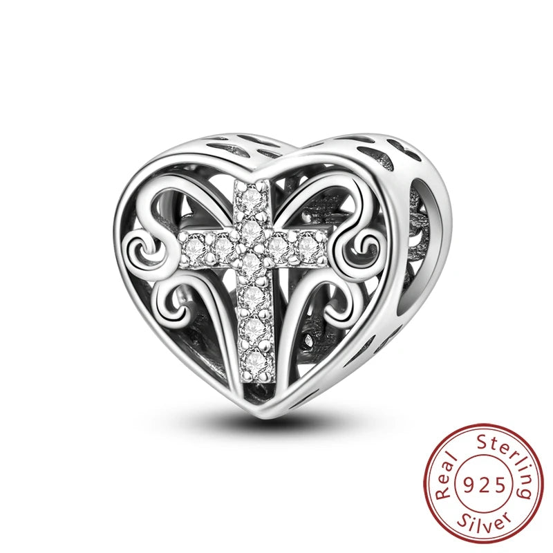 New 925 Sterling Silver Charms Beads Pendant Devil's Eye Blue Zircon Charms For Original Bracelet Charms DIY Jewelry Gift