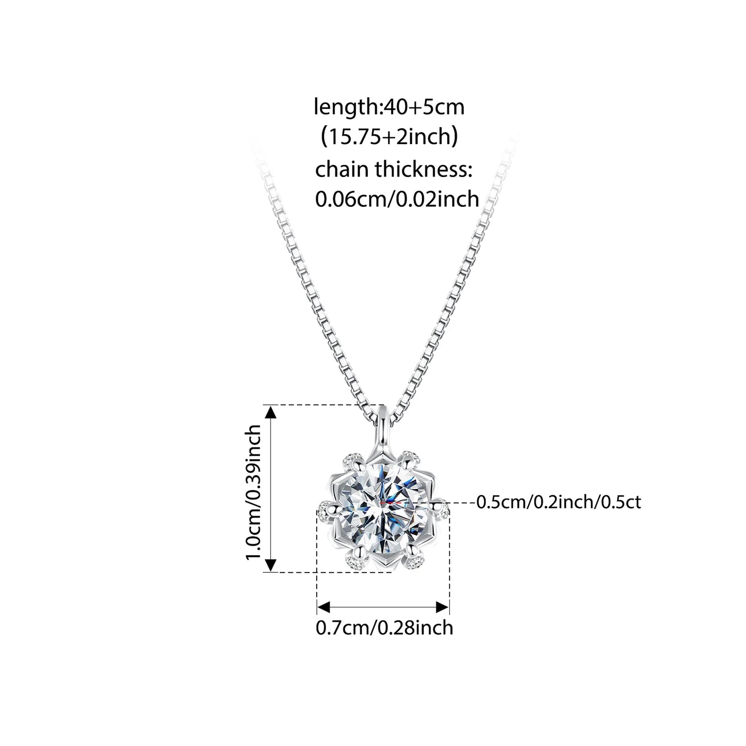 WOSTU Moissanite Wedding Jewelry 4 Set For Women 925 Sterling Silver Romantic Flower Enegagement Necklace Bracelet Earring Ring