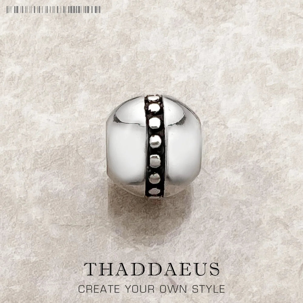 Bead Rebel Dots Fine Jewelry Punk 925 Sterling Silver Gift Lucky Charm For Women Men - Madeinsea©