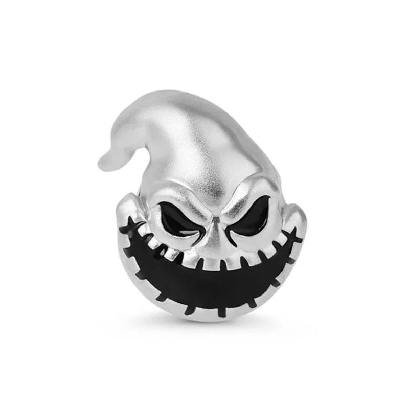 New 925 Silver Dark Black Series Charm Clown Bead Spider Pendant Talisman Women's Jewelry Fit Original European Bracelet Gift