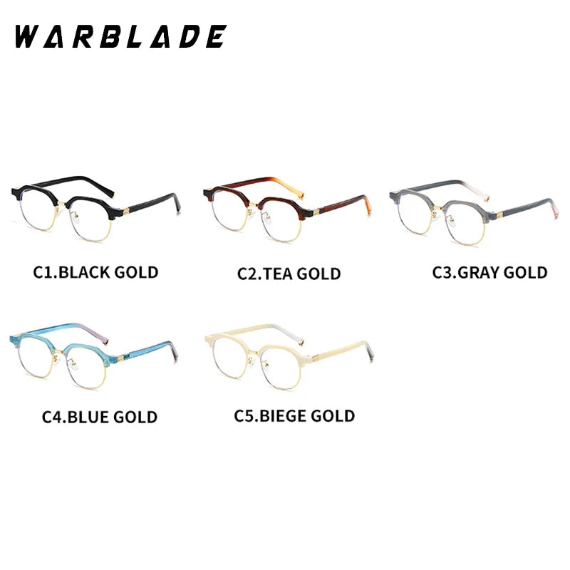 Fashion Anti Blue Light Sun Glasses Men Women Computer Anti Radiation Glasses Outdoor Shades Eyeglasses Round Punk Frame Eyewear