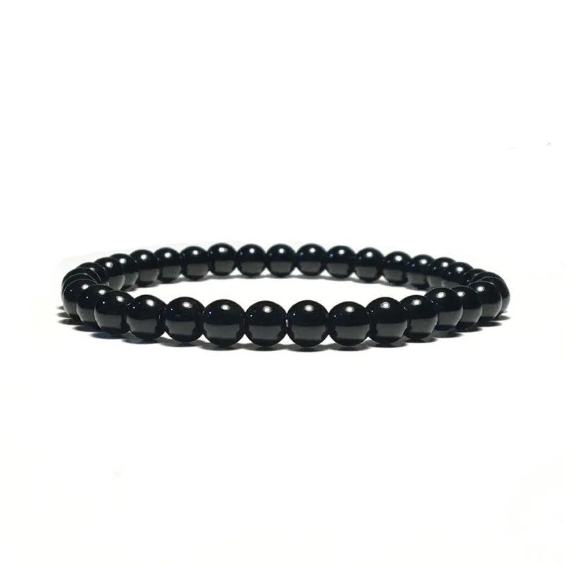Artifact Meditation Healing Bracelet Men 4mm/6mm/8mm/10mm Tiger Eyes Obsidian Stone Beaded Braslet Father Day Gift Yoga Braclet