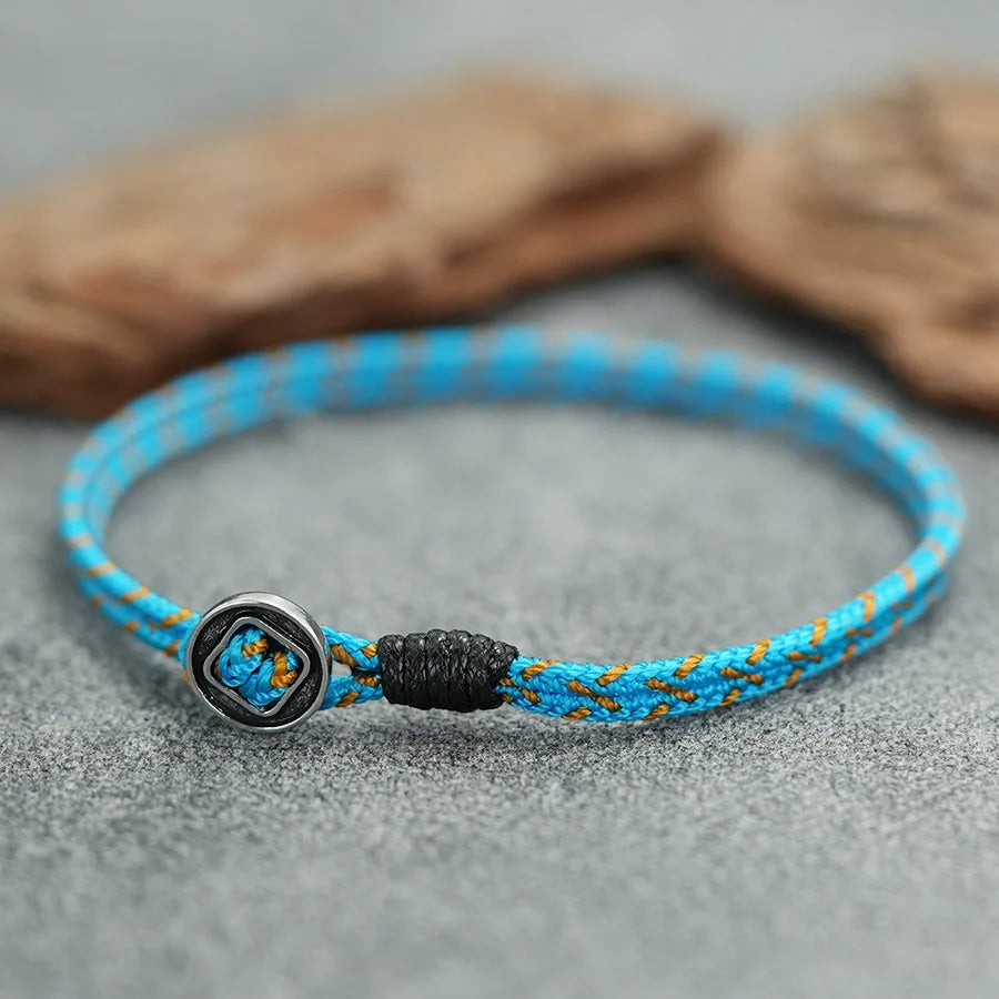 Retro Handmade Braided Rope Bracelet For Men High Quality 2mm Ethnic String Braslet Lucky Chinese Red Thread Braclet Homme Joias