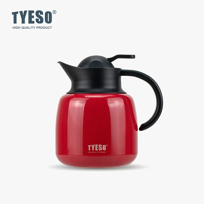 Tyeso Stainless Steel Tea Thermos Heat/Cold Retention Tea-Water Separation Infuser Large Capacity Teapots For Coffee Travel Gift