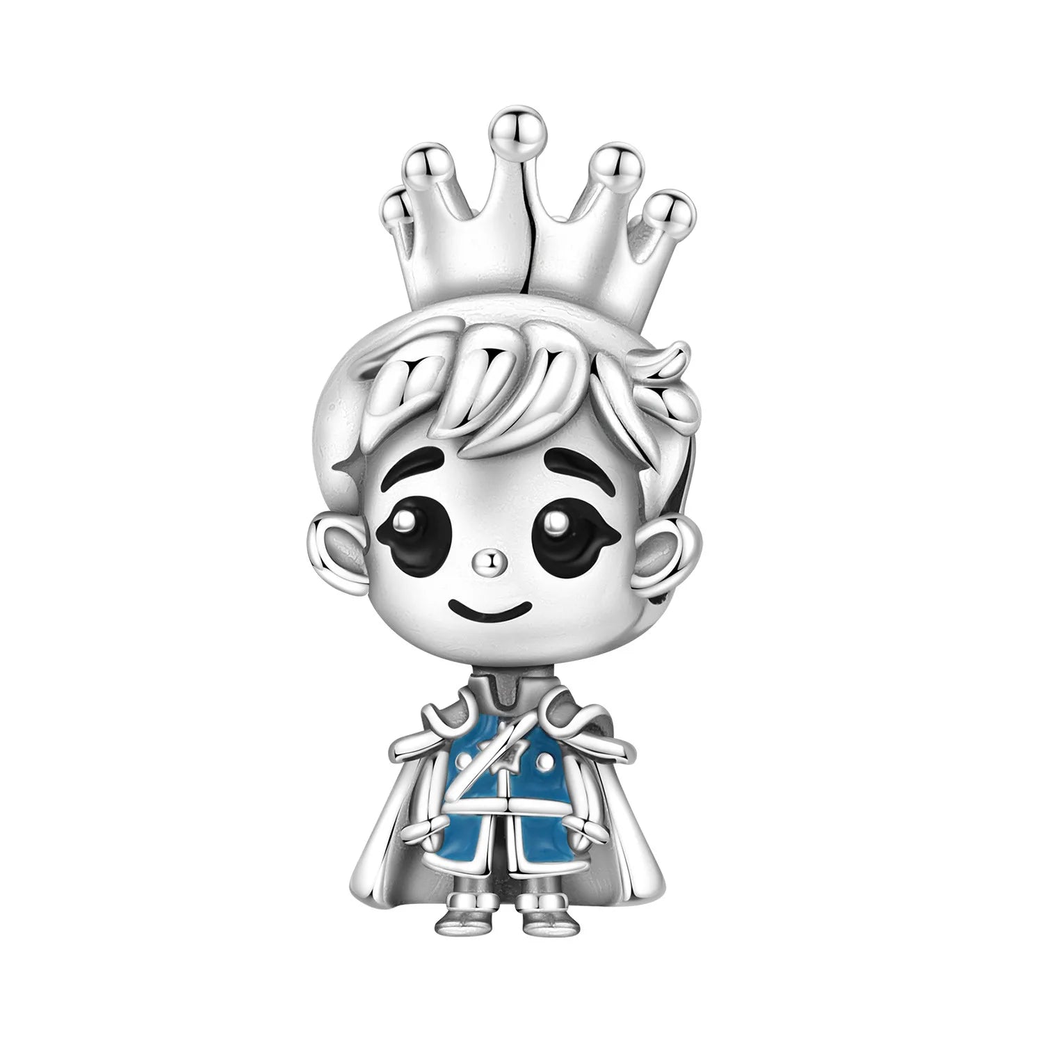 PANPOKI 925 Sterling Silver Cartoon Girl Model Beads Original Pendants Bracelet Charm Jewelry Party DIY Trendy Gifts