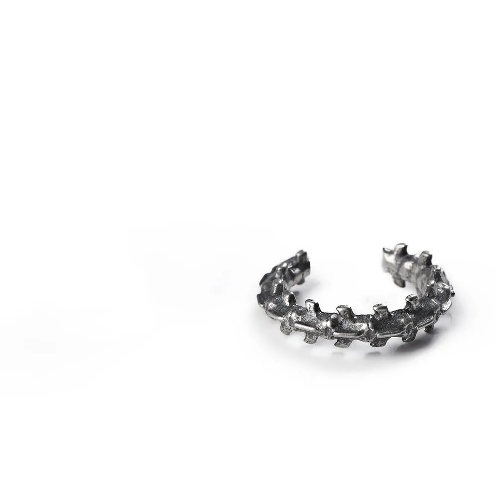 MKENDN Ohrclips aus 925er Sterlingsilber in Form eines Schafsrückens – Ohrclips für Damen und Herren, ohne Piercing, künstliche Knorpelohrringe