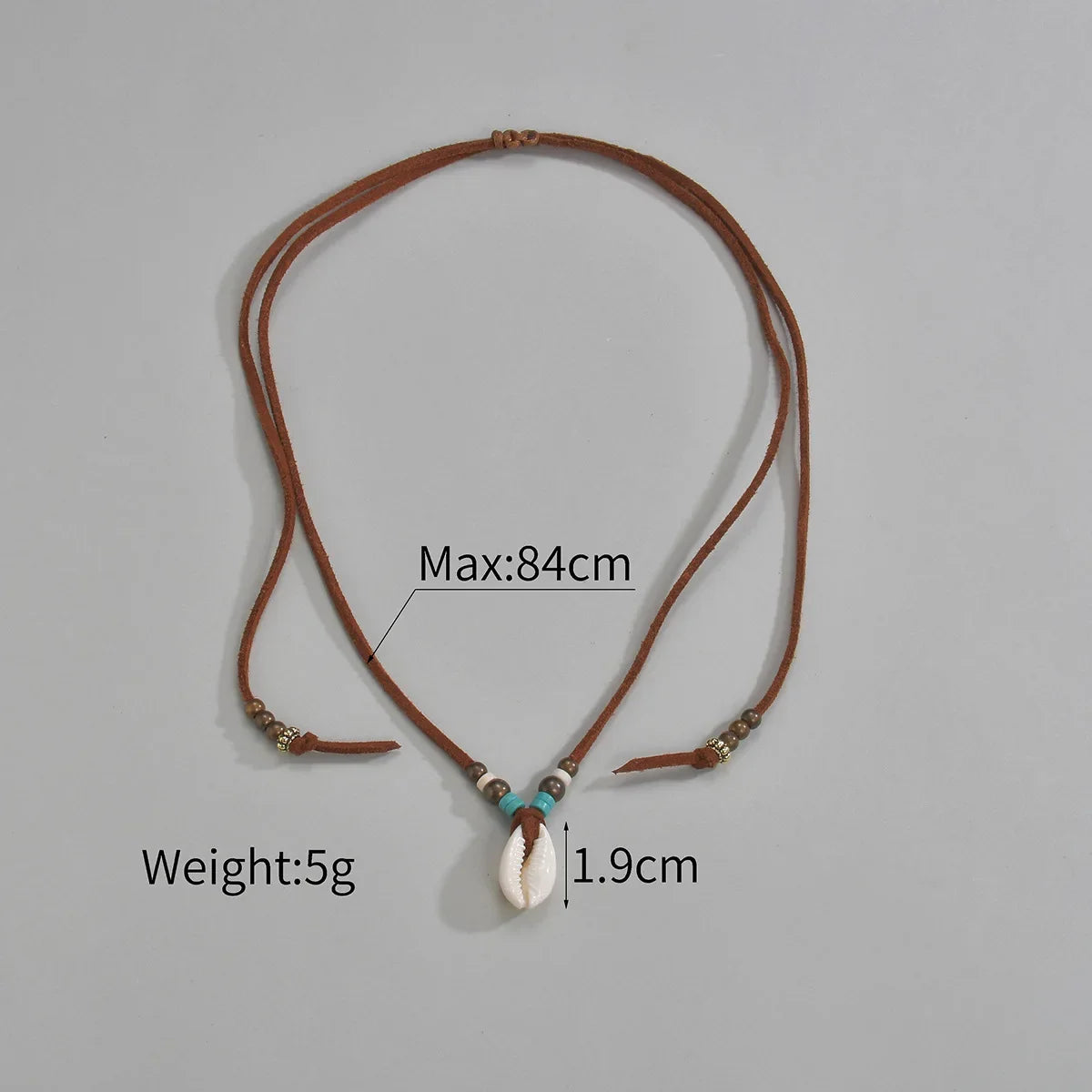 Simulation Shell Pendant Clavicle Necklaces For Women Waterproof Brown Rope Chain Short Collar Minimalist Female Party Jewelry