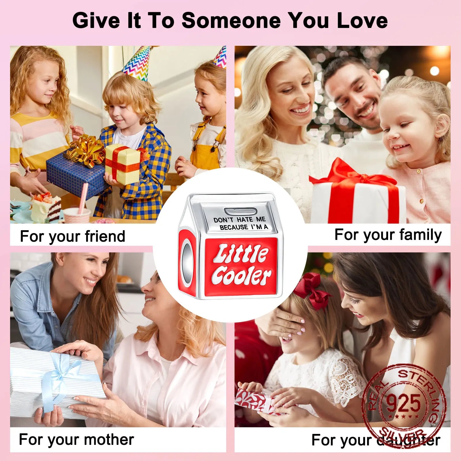 925 Sterling Silver Personality Milk Carton Beads Little Cooler Charm Fit Original Charm Bracelets Women DIY Jewelry Gift