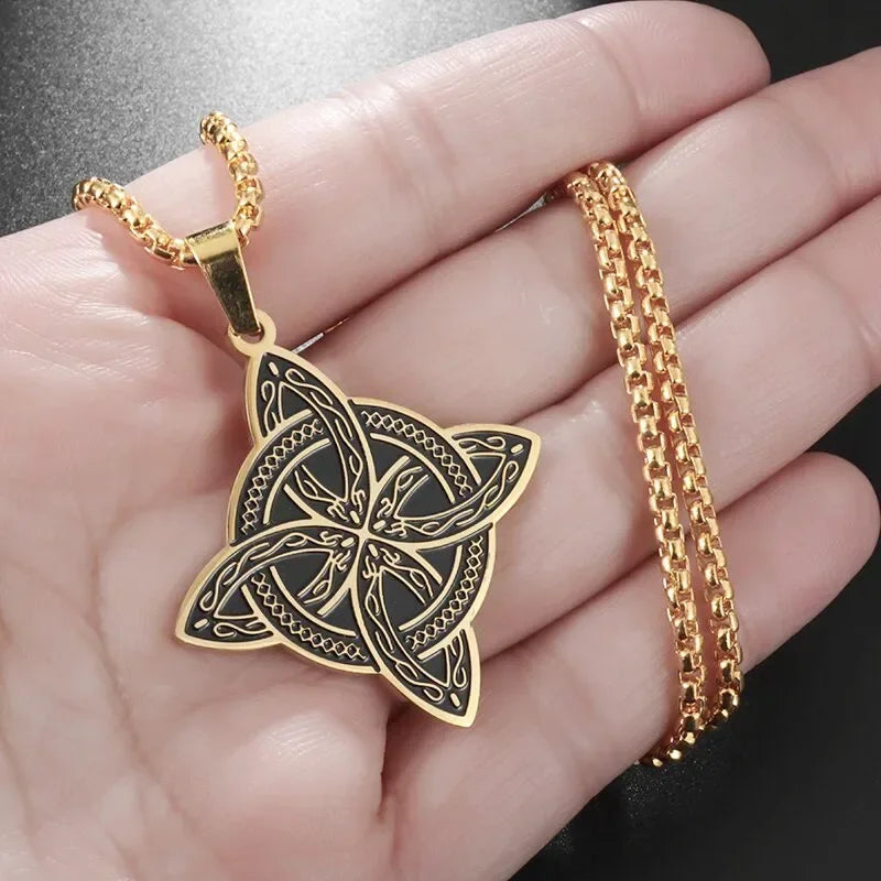 Retro Neptune Poseidon Trident Necklace Ukraine National Emblem Pendant Men\\\\\\'s Fashion Cool Trendy Jewelry Accessories