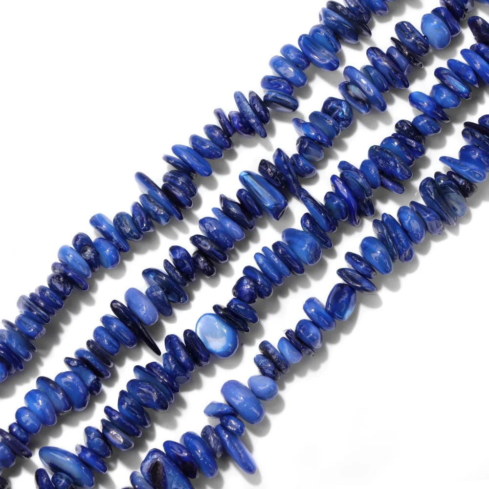 5-8mm Muticolor Shell Beads Natural Dyed Color Irregular Shape Loose Spacer Bead For Jewelry Making Necklace Bracelet DIY