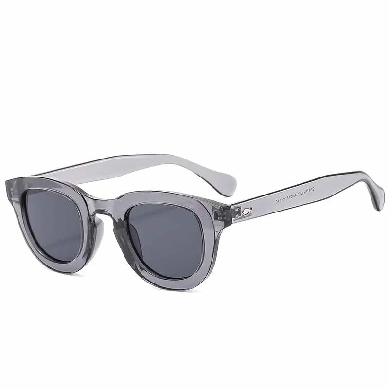 Neue Marke Sonnenbrille Nieten Oval Rahmen Dicken Rahmen Persönlichkeit Mode Multi Farbe Sonnenbrille Klassische Retro Stil Trendy Weibliche
