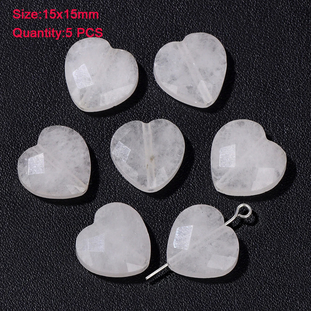 Wholesale Natural Stone Clear Quartz Crystals Beads Faceted Smooth Irregular Loose Bead For Jewelry Making Charm Accessories DIY