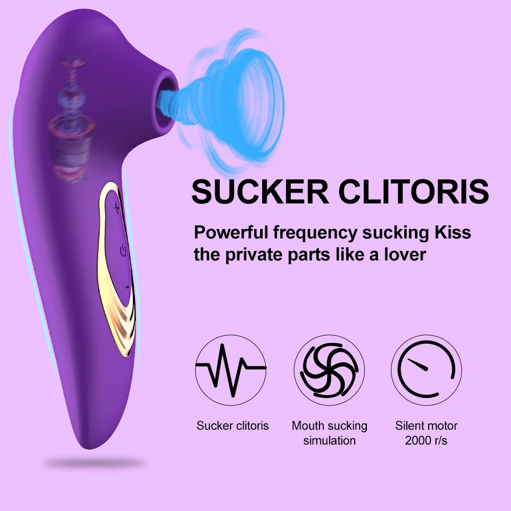 Clitoral Sucker Vibrator Nipple G Spot Sucking Blowjob Clitoris Erotic Stimulator Female Masturbator Sex Toys for Women Adult 18 - Madeinsea©