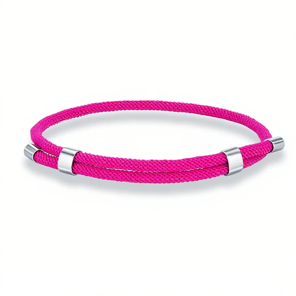 MKENDN Simple Style Men Women Bracelet 3mm Durable Marine Rope With Polished Steel Closure Jewelry Summer Beach Gifts - Madeinsea©