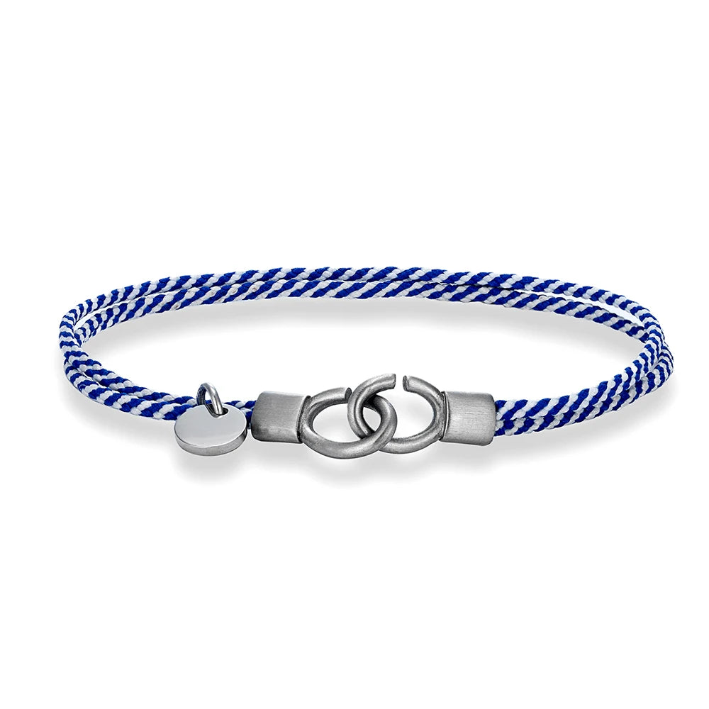 MKENDN Minimalist Style Custom Name Engrave Logo Id Bracelets Couple Handcuffs Cord Bracelet  Menottes Bijoux Gifts