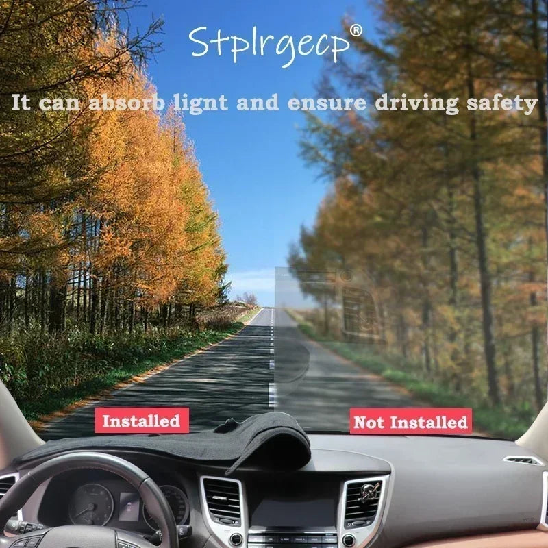 Car Dashboard Cover Avoid Light Pad Instrument Panel Mat Case Carpets for Peugeot 107 Toyota Aygo AB10 AB20 AB30 2005-2014