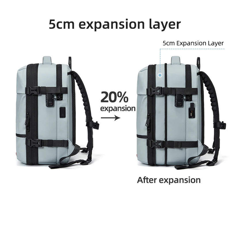 Travel Women Backpack 16 inch vacuum compression Laptop Backpack USB charging school Backpack Extended Hiking Business backpack - Madeinsea©