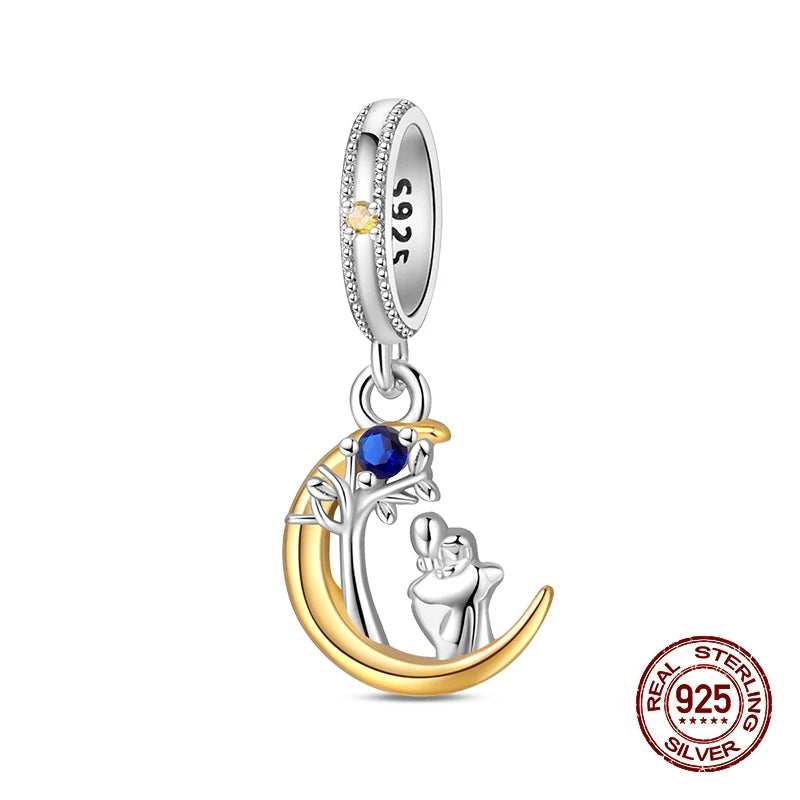 Neue Charms-Perlen aus 100 % 925er Sterlingsilber – ideal als Geschenk zum Vatertag, Muttertag oder für andere Anlässe. Passen perfekt auf Armbänder und eignen sich auch hervorragend zum Selbermachen von Schmuck.