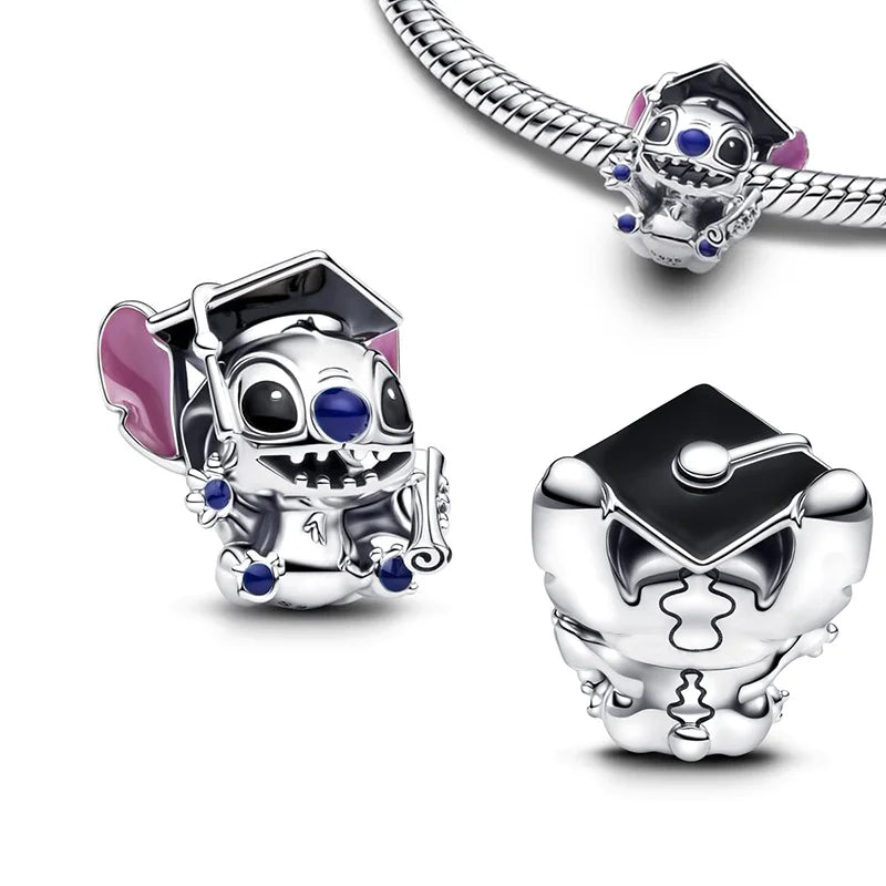 NEW in Charm Disney Cheshire Cat Charm beads Suitable for Original Women Stitch Bracelet Necklace Pendant Jewelry Holiday gifts