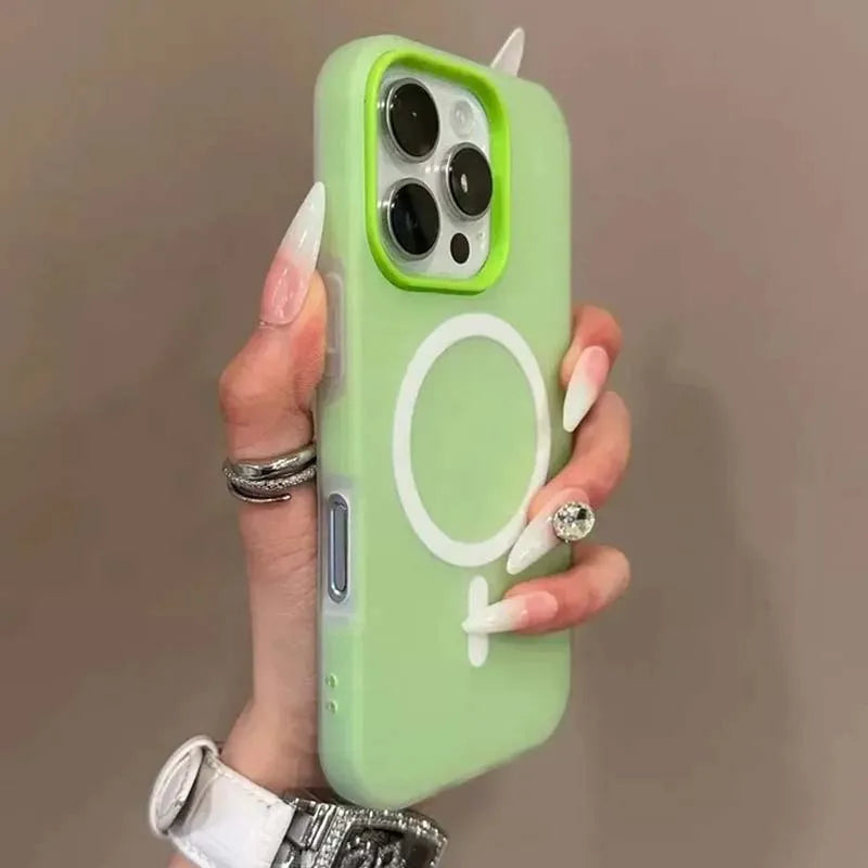 Luxury 2 IN 1 Candy Color Magnetic Phone Case For Samsung S25 Ultra S24 FE S23 Plus S25 Edge Cases Magsafe Wireless Charge Cover - Madeinsea©