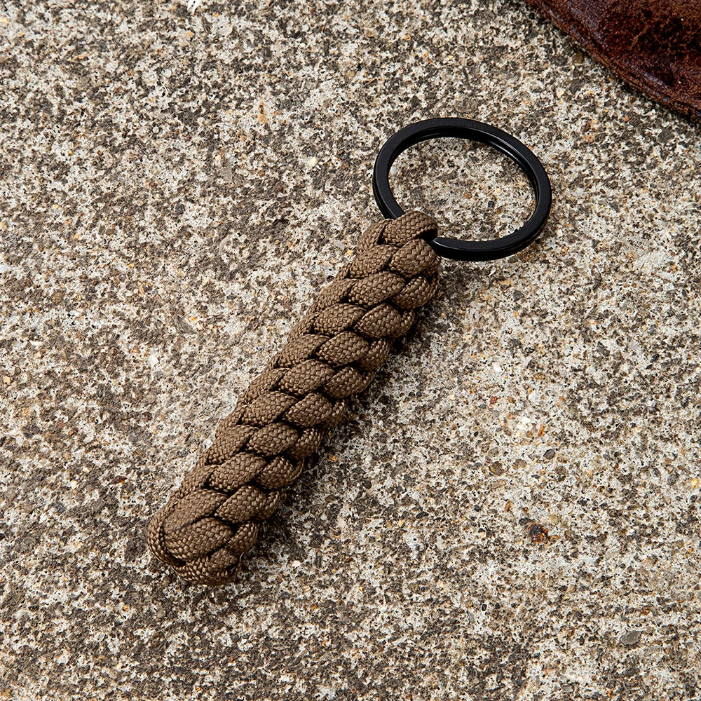 MKENDN Handmade Woven Corn Knot Survival Paracord Keychain Outdoor Rock Climbing Emergency Rescue Rope Backpack key chains Gifts - Madeinsea©