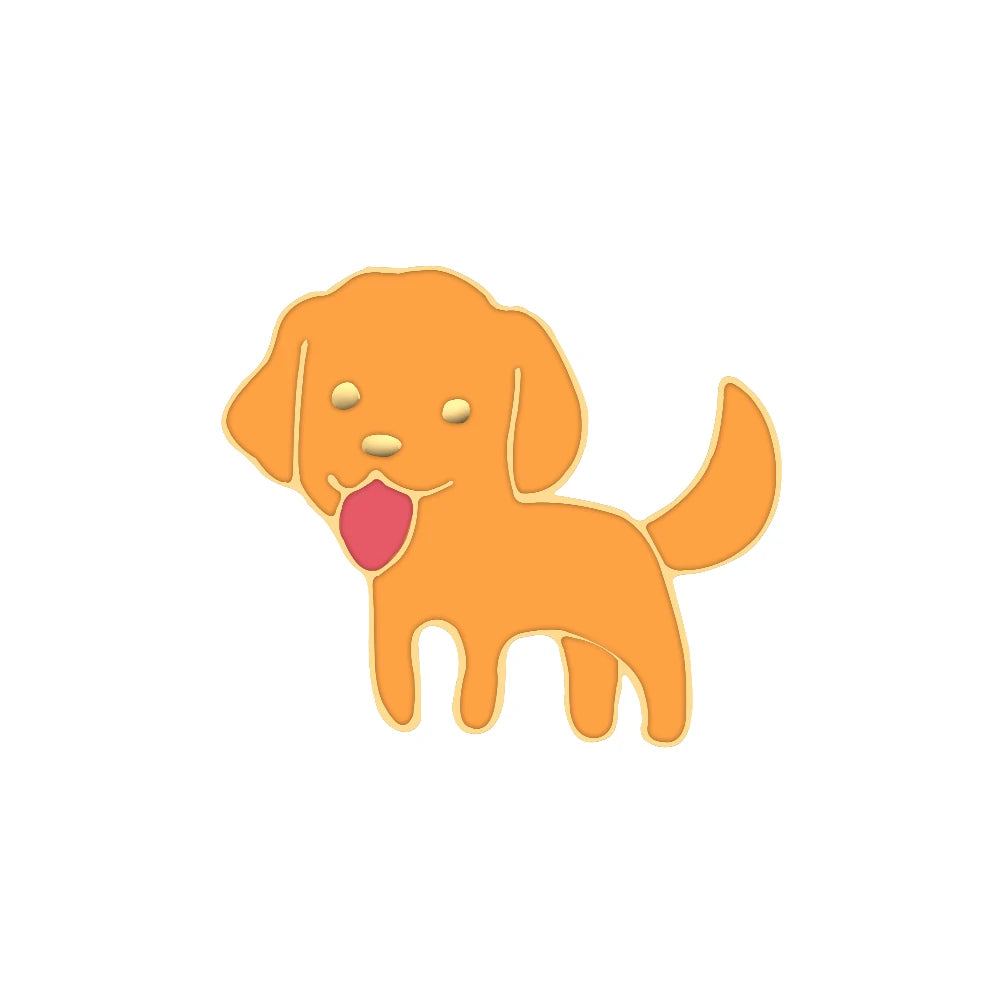 Pet Dog Lover Collection Brooch Cute Corgi German Shepherd Golden Retriever Dog Enamel Pins Women Men Lapel Pin Badges Jewelry