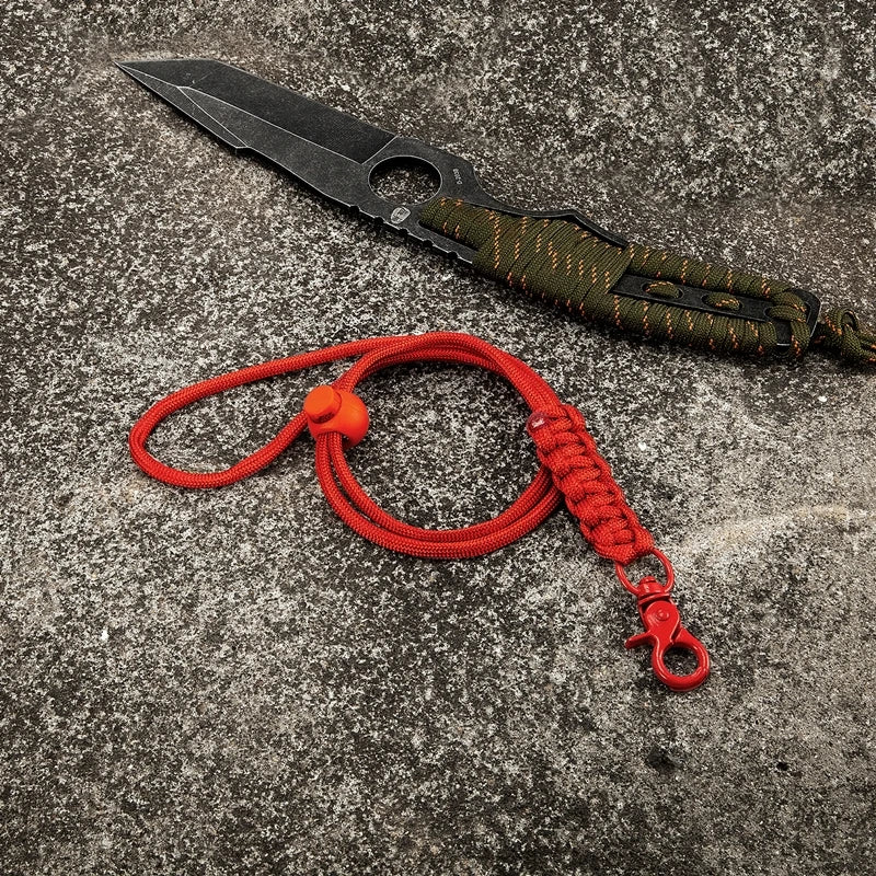 MKENDN Outdoor Rock Climbing Metal Clip Hanging Neck Rope Lanyard for iPhone Camera USB Holder ID Pass Card Name Badge Holder