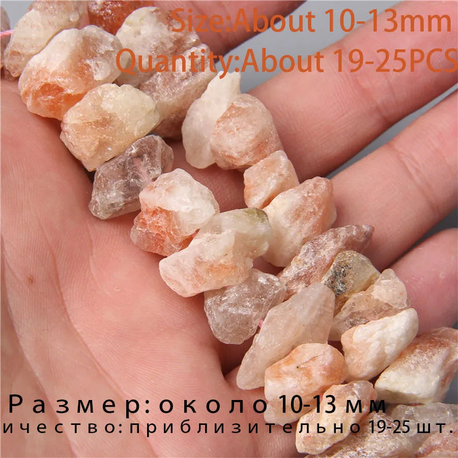 7.5" Natural Irregular Rough Stone Beads Raw Rock Lapis Quartzs Nuggets For Jewelry Making DIY Earrings Bracelet Supply 7-30mm