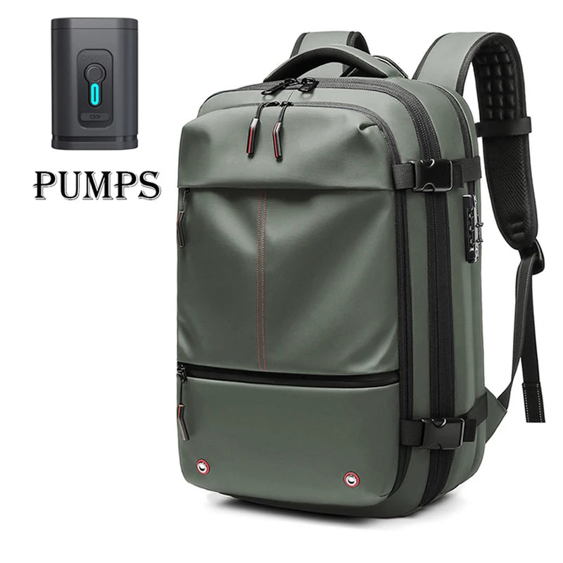 Men Travel Backpack vacuum compression 17 inch Laptop Backpack Business Large Capacity camp Backpack Expanded Hiking backpack - Madeinsea©