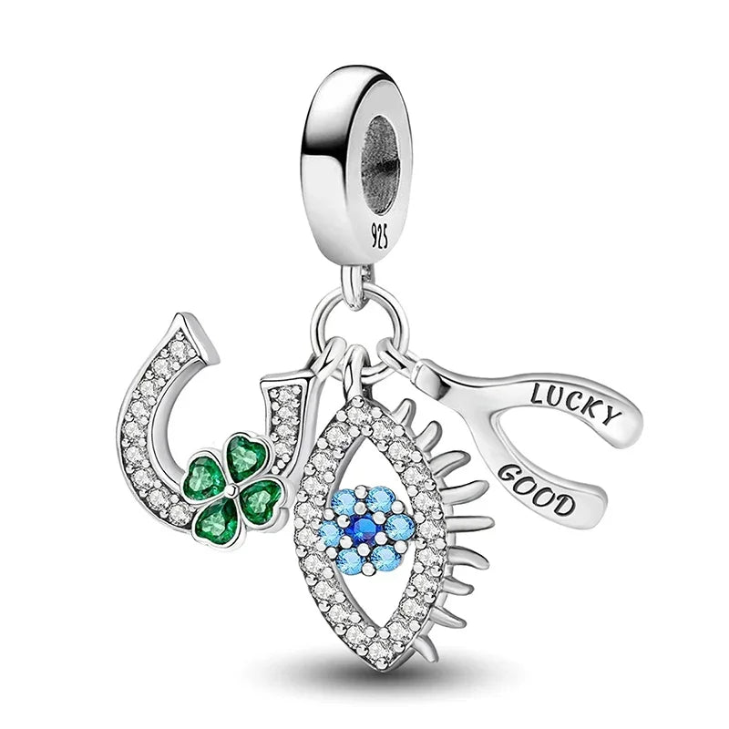 925 Sterling Silver Halloween Dark Phantom Pumpkin Devil Fit Diy Bracelet Necklace Making Gift Of High Quality Fine Jewelry