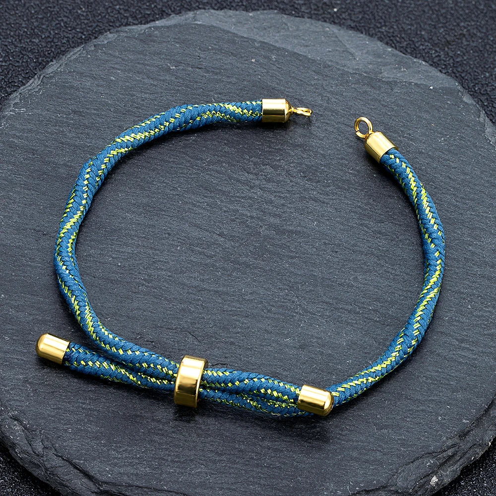 MKENDN Half Finished Adjustable Cord Bracelet DIY Bracelet Silk Cord Accessories  Bracelet Findings Craft